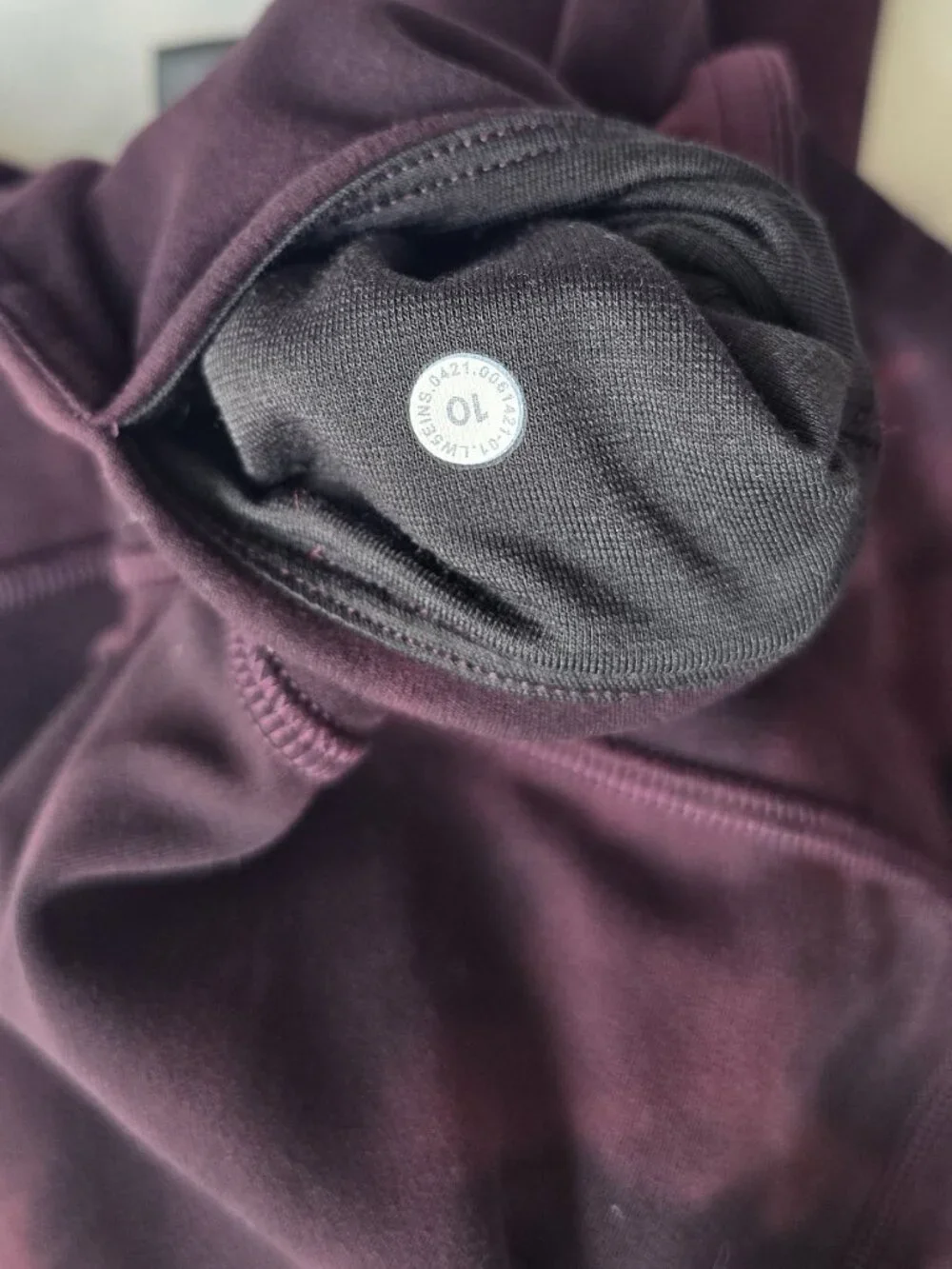 Lululemon Align High Rise Jogger Diamond Dye Cassis Black Size 10 Nulu